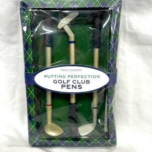 NEW!!! Two’s company Set of 3 Putting perfection golf club pens
